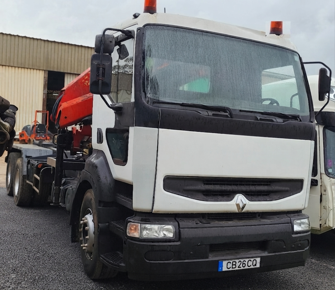 Renault Premium  com grua e Ampirroll